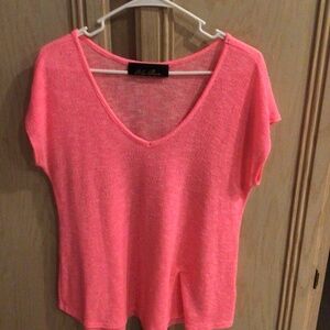 Y2K Hot pink shirt NWOT